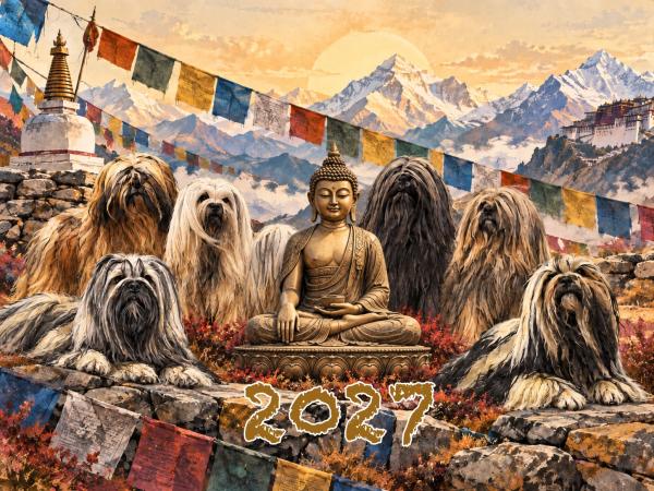 Lhasa Apso 2027 - A Sensitive Kind Art Kalender A4